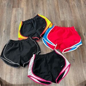 Nike Tempo Dri-Fit Running Athletic Shorts Lot of 4 size Small